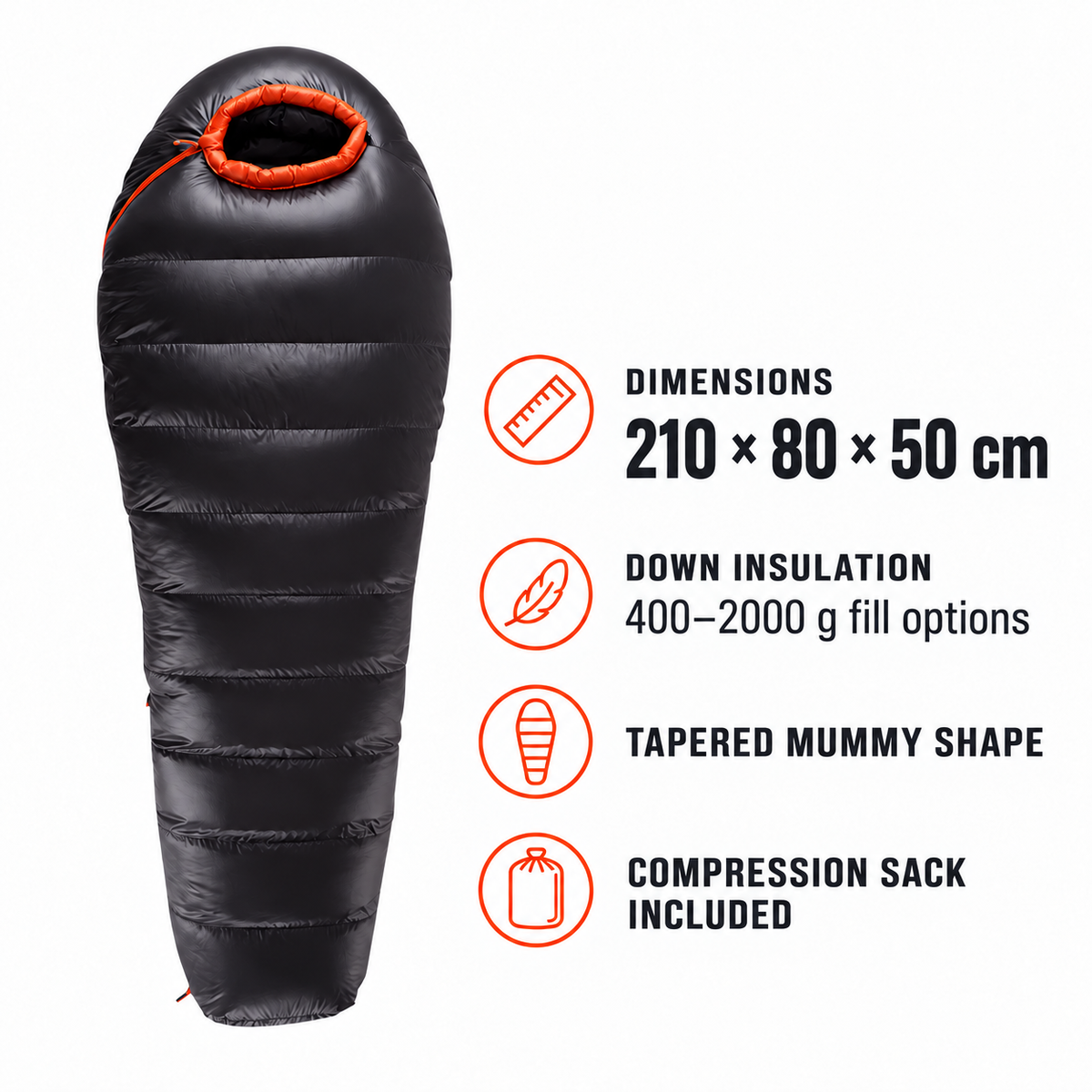 Mummy Down Sleeping Bag