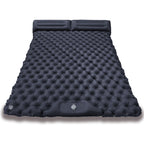 Double inflatable sleeping mat, 120 cm wide