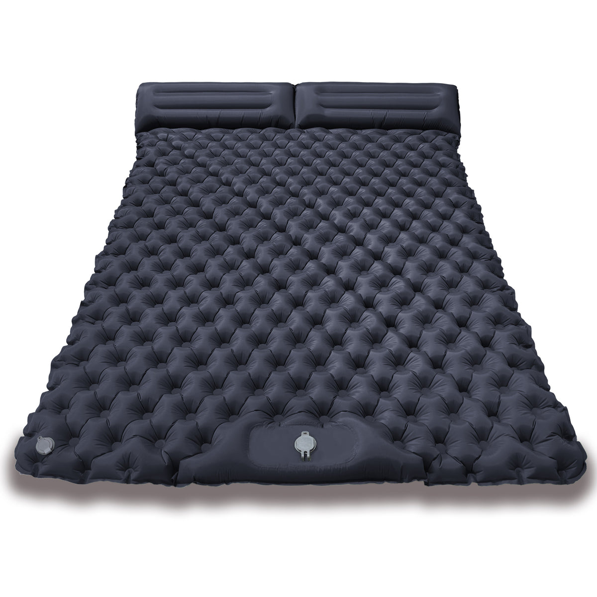 Double inflatable sleeping mat, 120 cm wide