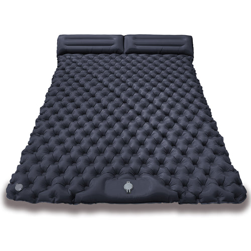Double inflatable sleeping mat, 120 cm wide